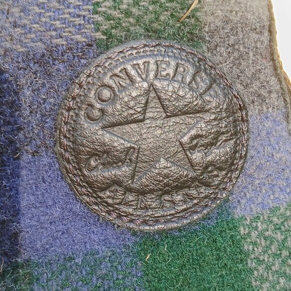 Converse x Woolrich Hi Tops 2015 Collab Wool Plaid 'Black Thunder' NWOB Sz M6 W8 - Picture 5 of 15